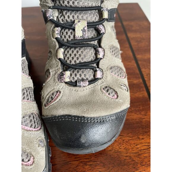 Merrell Kid's SIZE 2 Chameleon Mid Waterproof Hiking Boots Kangaroo Pink - Picture 5 of 7